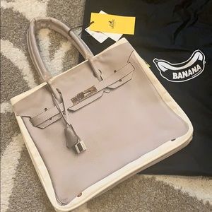 NWT 100% Auth Banane Taipei Canvas Tote Bag